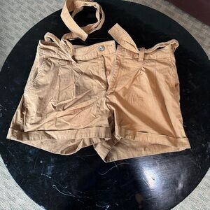 A New Day Tan Cargo Shorts Relaxed Fit Cotton Blend